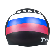 Шапочка для плавания Russia Silicone Swim Cap, силикон, LCSRUS/001,черный